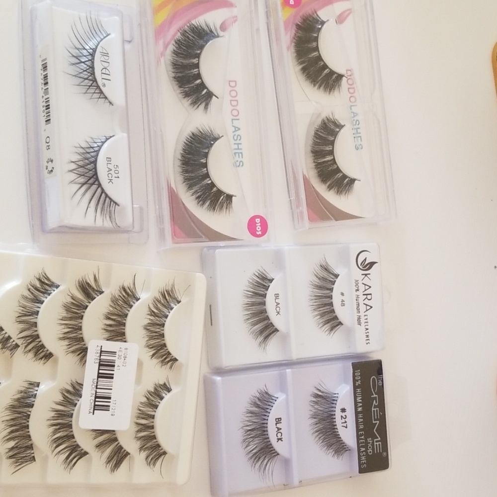 False lashes lot of 9 pairs
